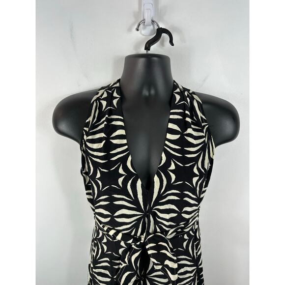 Vintage Tracy Reese New York Silk Dress Mini Size Small Geometric Print - Picture 8 of 12